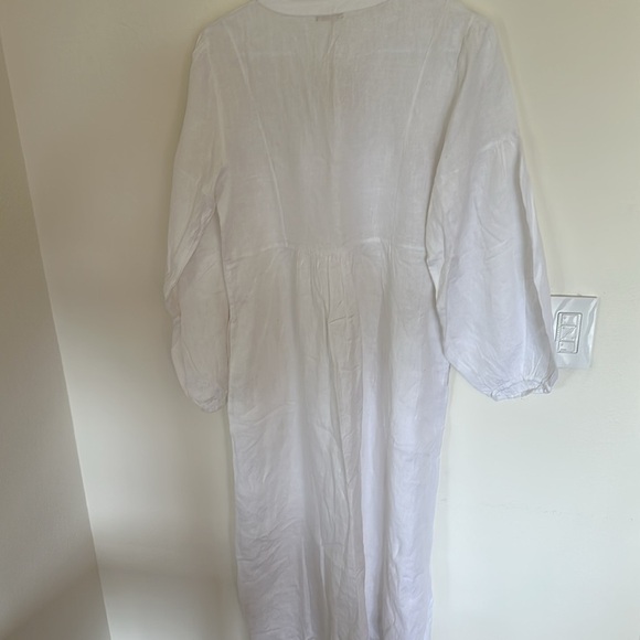 NWT Matta Women's Martina Linen Dress in white - Picture 9 of 9
